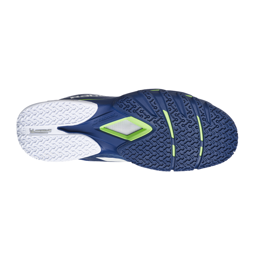 Chaussures de padel Babolat Jet Premura 3 Bleu/Vert Homme – Juan Lebrón 2026 – vue 2