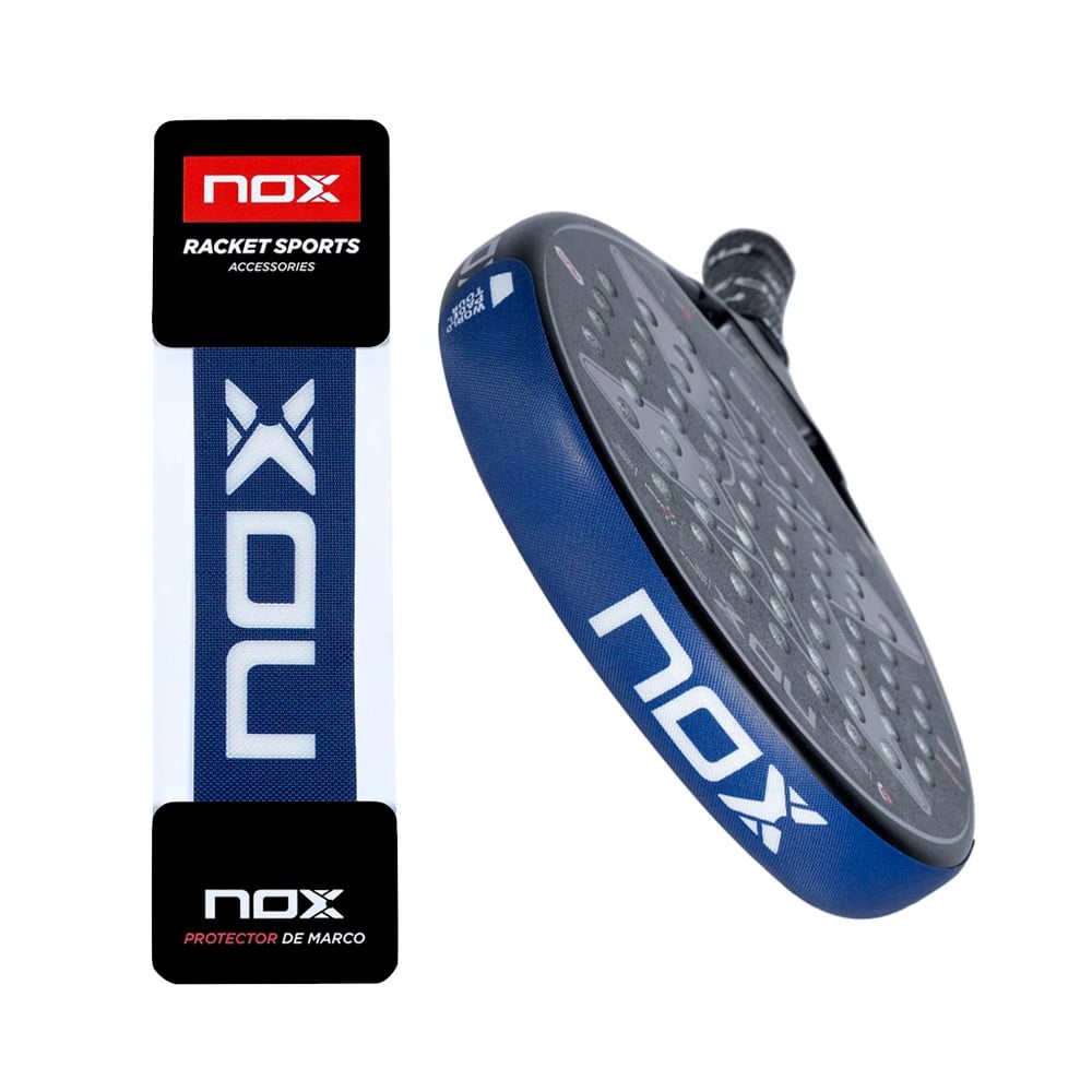Protection de cadre NOX bleue pour raquette de padel – vue 2