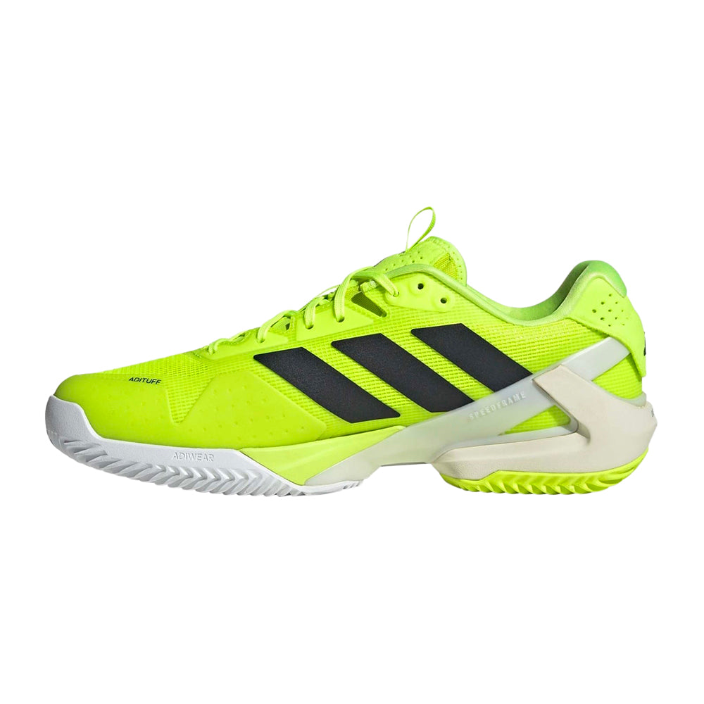 Chaussures de padel Adidas Adizero Ubersonic 5 Clay Lucid Lemon Homme – 2025 – vue 3