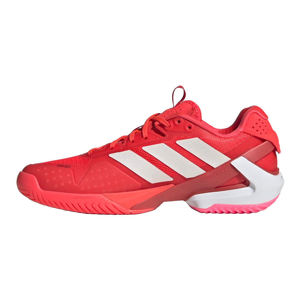 Chaussures de padel Adidas Adizero Ubersonic 5 Lucid Red Femme – 2025 – vue 3