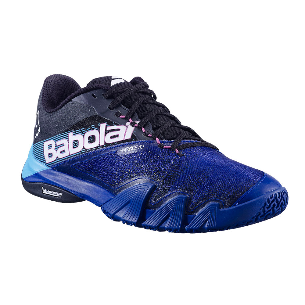 Chaussures de padel Babolat Jet Premura 2 Noir/Bleu Homme – Juan Lebrón 2025 – vue 4