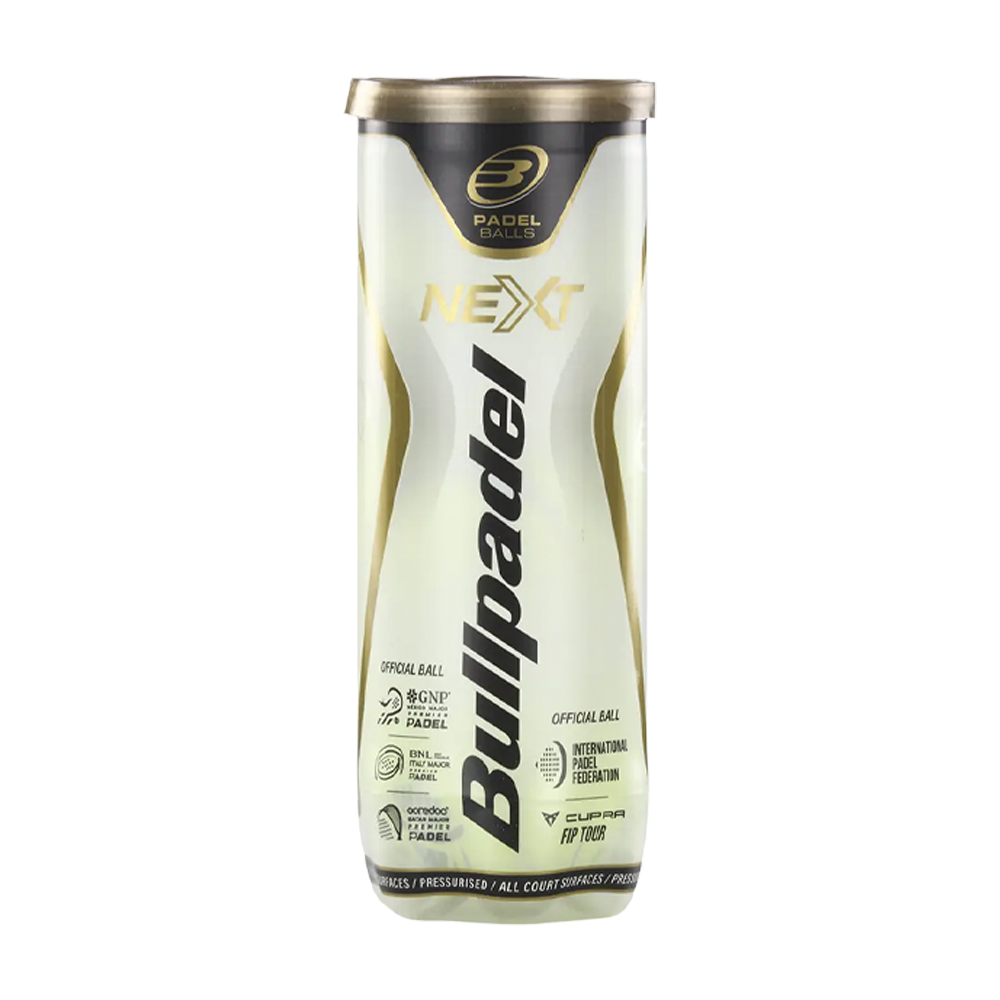 Balles de padel Bullpadel FIP Next – Tube de 3 – vue 1