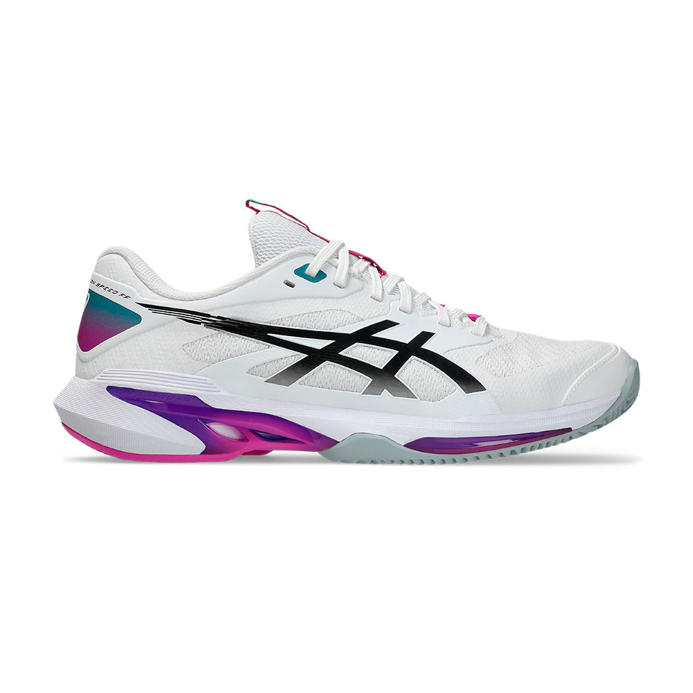 Chaussures de padel ASICS Solution Speed FF 4 Clay Blanc/Violet – 2026 – vue 1